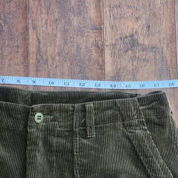 J. Crew x Beams Plus X Mens Corduroy Pants Size XL Olive Tuxedo Stripe 34x28 - Picture 11 of 12